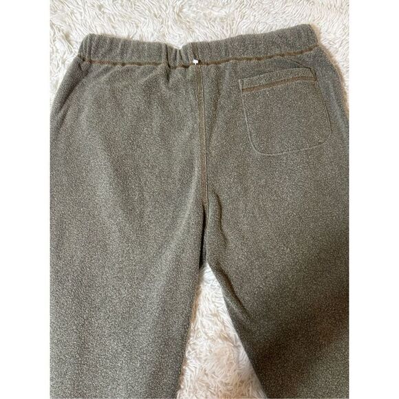 Men's terry cloth drawstring elastic waist olive sweatpants 34x33 - Picture 7 of 7